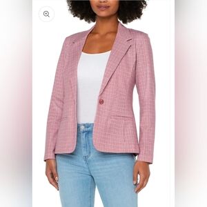 Liverpool Pink Check Suit - Blazer XL - Pants 14/32